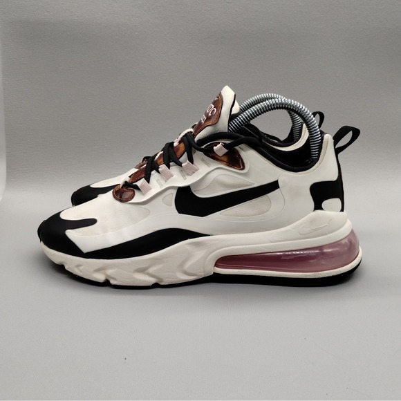 Nike Air Max 270 React 'Sail Barley Rose' Athletic Sneakers Womens Size 8 Shoes - Picture 1 of 8